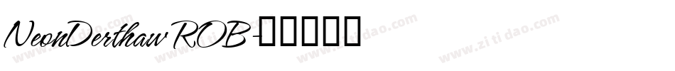 NeonDerthaw ROB字体转换